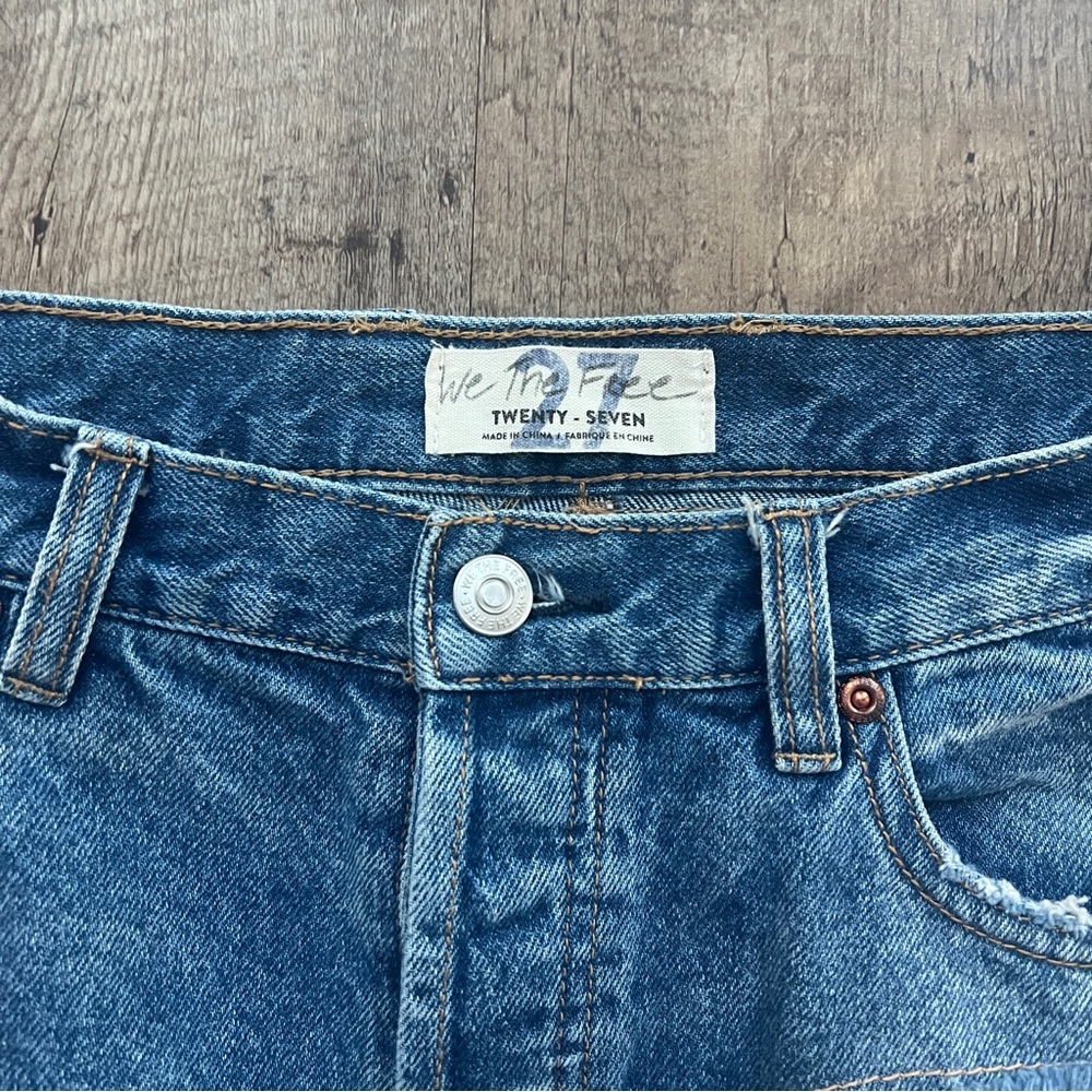 Free People Zappa Harem Patchwork Jeans - Picture 13 of 15